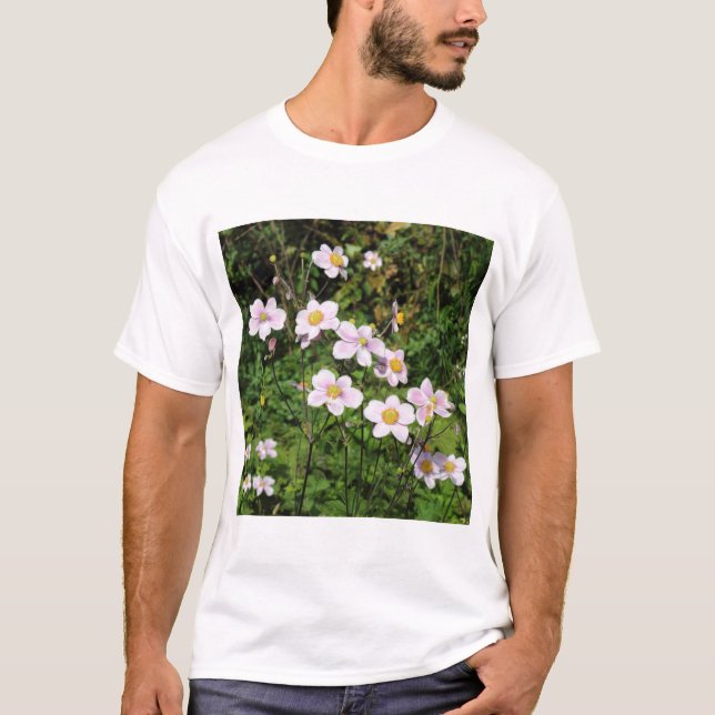 Pink Anemones T-Shirt (Front)