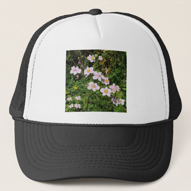 Pink Anemones Trucker Hat (Front)