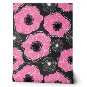Pink Anemones Wildflower G604 Wallpaper