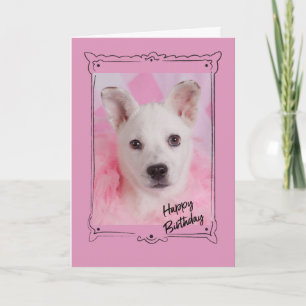 Pink Angel Birthday Card