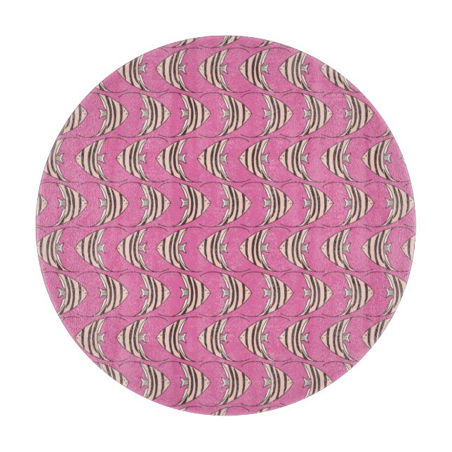Pink Angel Fish Cutting Board (Front)