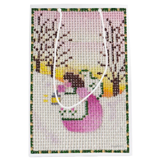 Pink Angel gift bag (Front)