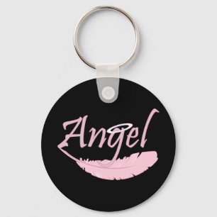 Pink Angel Key Ring