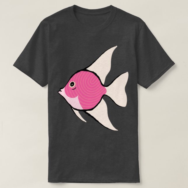 Pink Angelfish T-Shirt (Design Front)