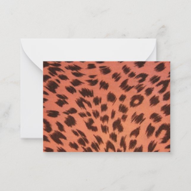PINK ANIMAL PRINT  CARD (Front)