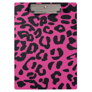 Pink Animal Print Clipboard