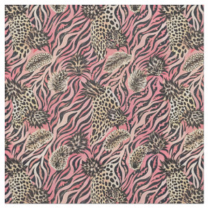 Pink Animal Print Fusion - Seamless Pattern Fabric