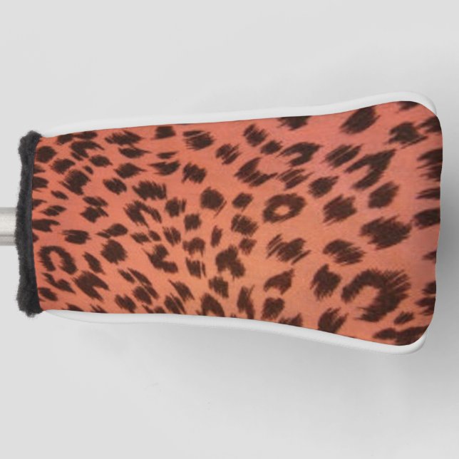 PINK ANIMAL PRINT GOLF HEAD COVER (Front)
