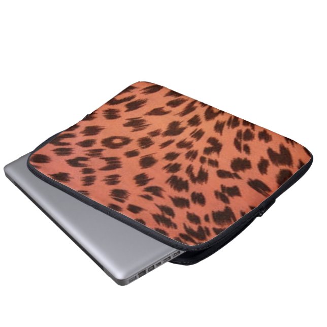 PINK ANIMAL PRINT LAPTOP SLEEVE (Front Bottom)