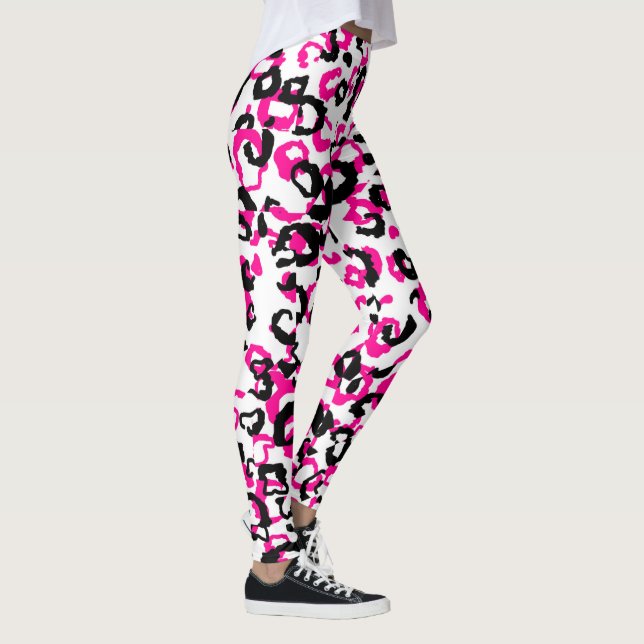 Pink Animal Print Leggings (Right)