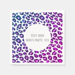pink animal print, Leopard ,cheetah Napkin