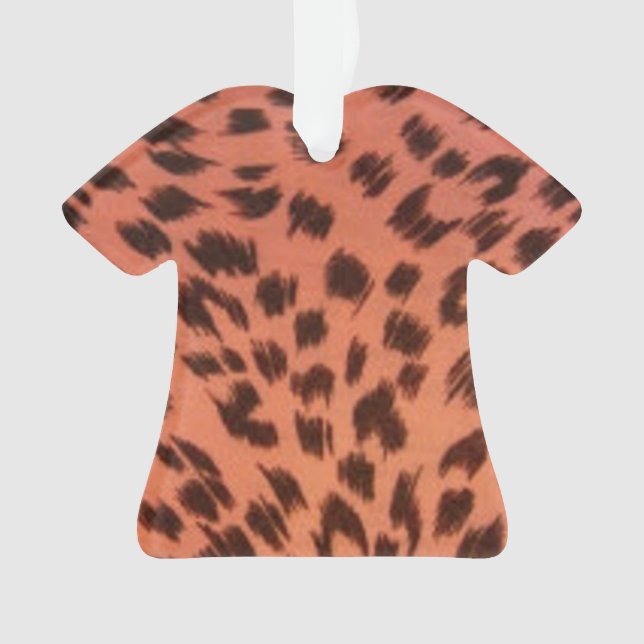 PINK ANIMAL PRINT ORNAMENT (Front)