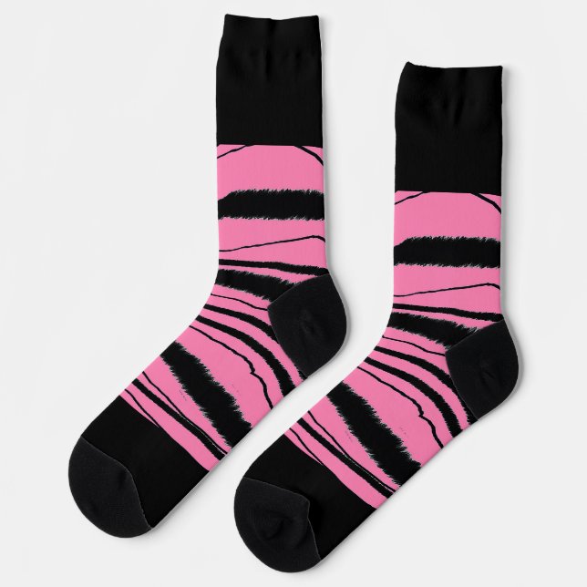 Pink Animal Print  Socks (Left)