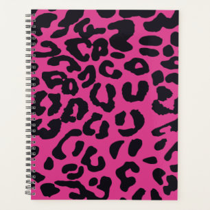 Pink Animal Print Undated  Planner