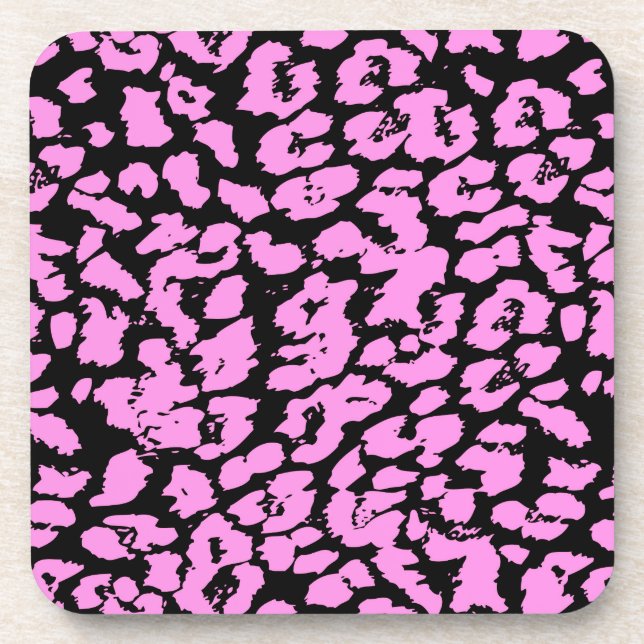 Pink Animal Spots Coaster (Front)