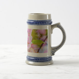 Pink Apple Blossom Beer Stein