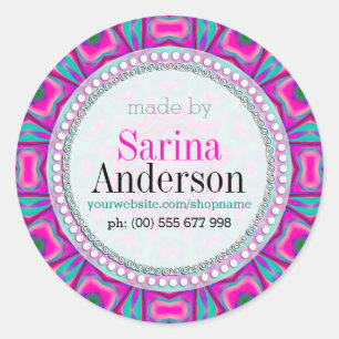 Pink Aqua Hippie Sunshine Made By Labels
