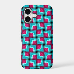 Pink Aqua Puffy Pattern  iPhone 5 Case