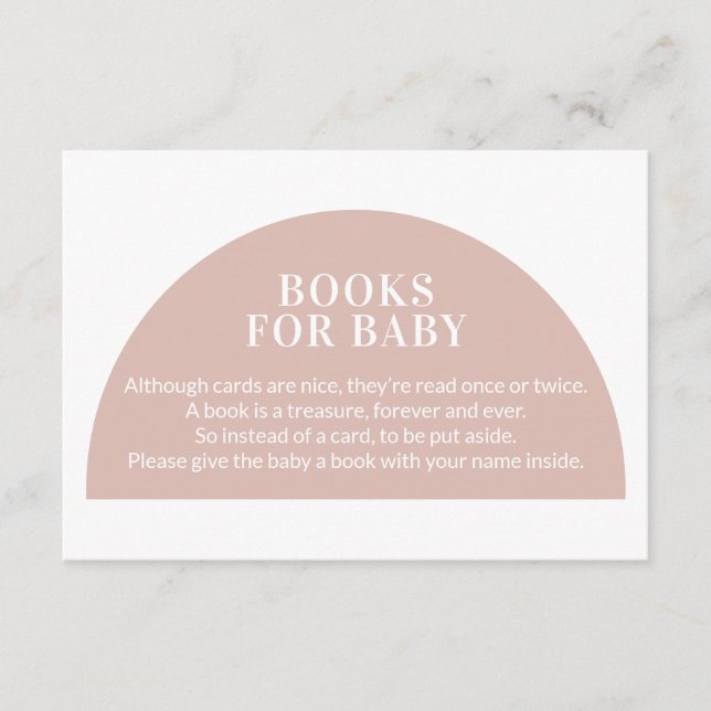 Pink Arch Books for Baby Baby Shower  Enclosure Ca (Front)