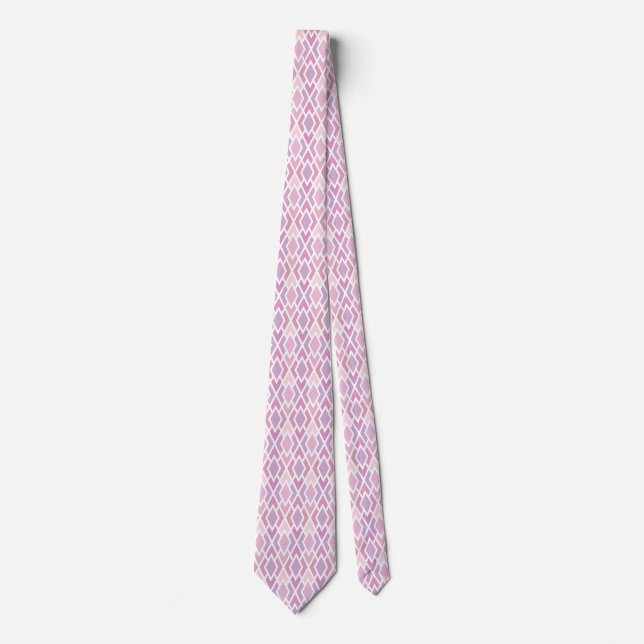 Pink Argyle Tie (Front)