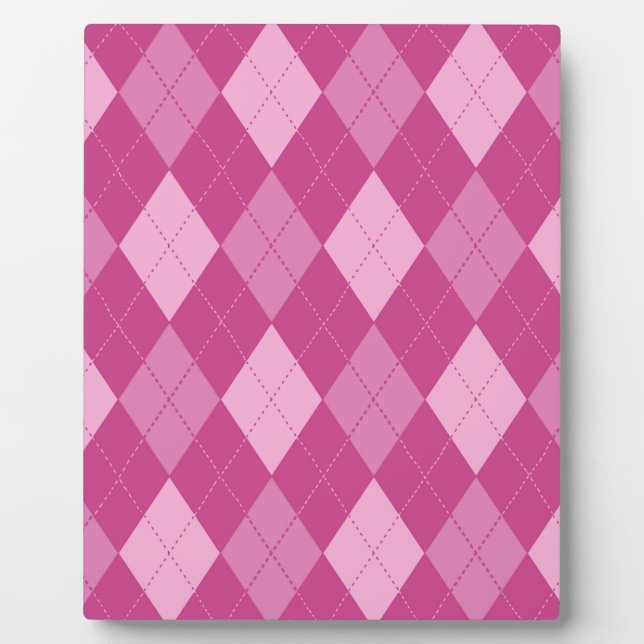 Pink Argyll Plaque (Front)