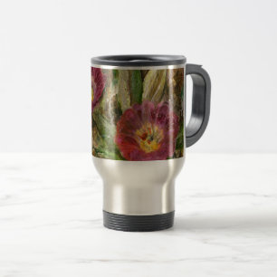 Pink Arizona Desert Flowers Travel Mug