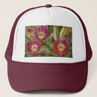 Pink Arizona Desert Flowers Trucker Hat