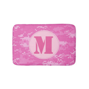 Pink ARMY ACU Camo Camouflage Pattern Bath Mat