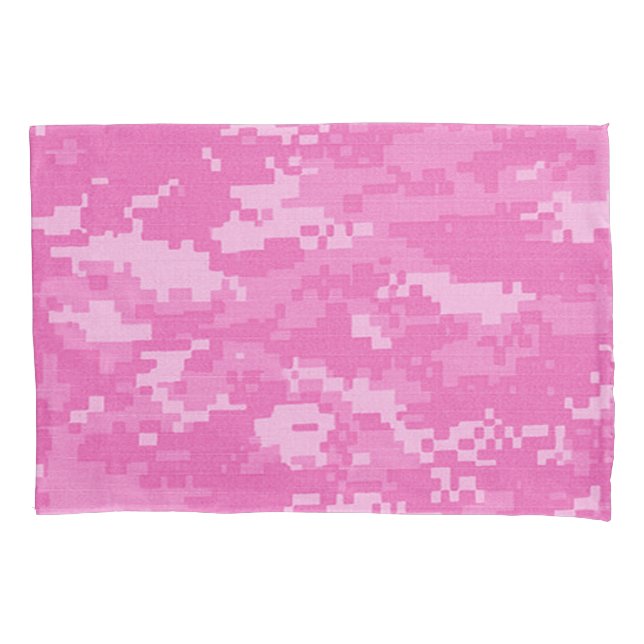 Pink ARMY ACU Camo Camouflage Pillow Case (Front)