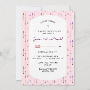 Pink Arrows - Bachelorette Party Invitation