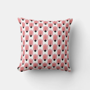 Pink Art Deco Design Cushion