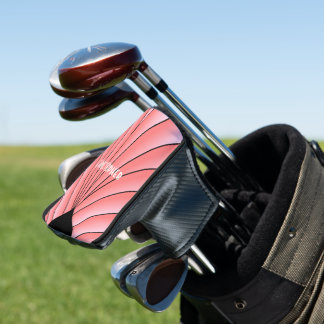 Pink Art Deco Design Golf Head Cover