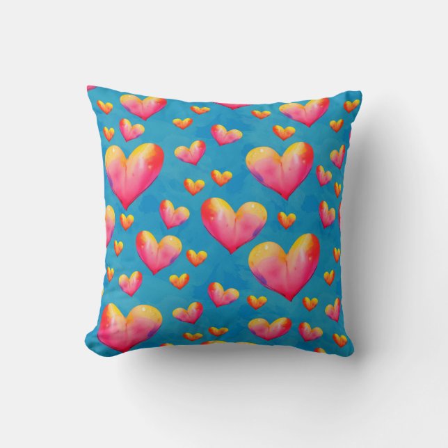 Pink Arts for Hearts Heart Health Clipart Heart Cr Cushion (Front)