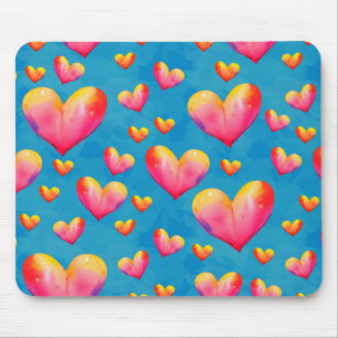 Pink Arts for Hearts Heart Health Clipart Heart Cr Mouse Mat