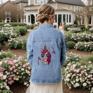 Pink As Couture Denim Jacket