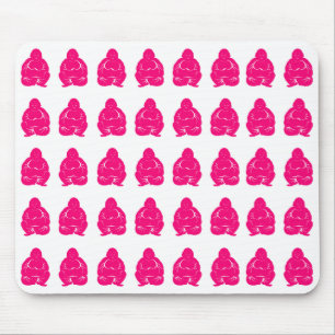 Pink Asian Moods Buddha Boys Mouse Mat