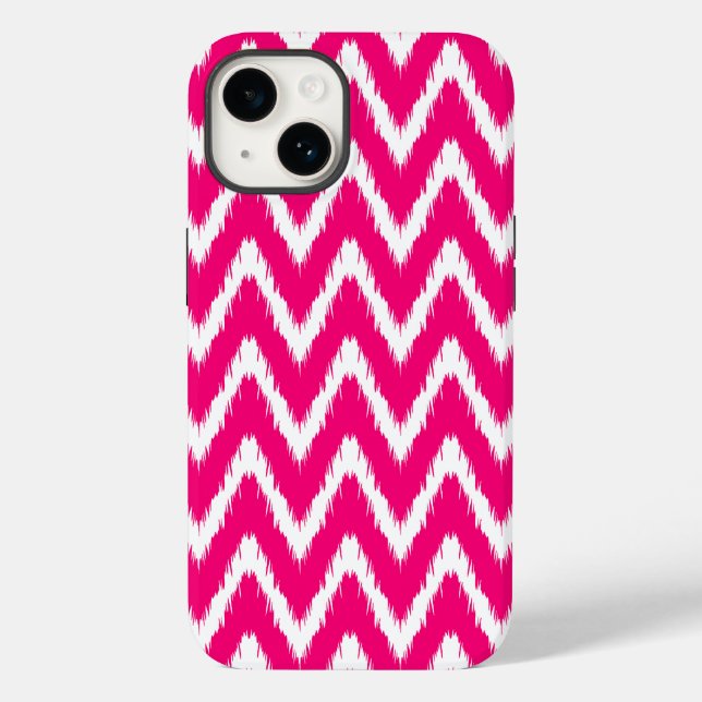 Pink Asian Moods Ikat Chevrons Case-Mate iPhone Case (Back)