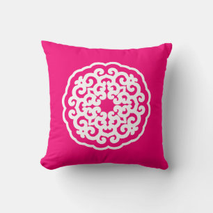 Pink Asian Moods Mandalla Cushion