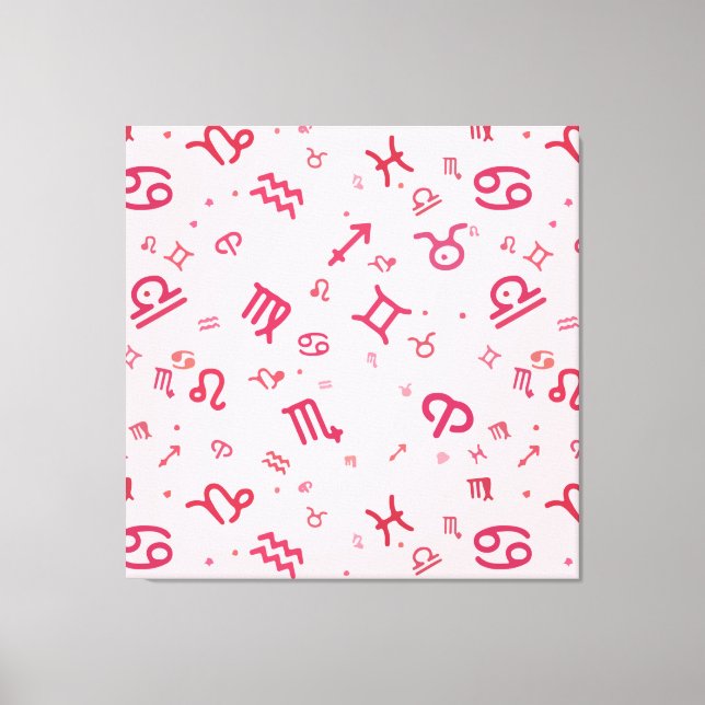 Pink Astrology Zodiac Symbol Sign  (Front)