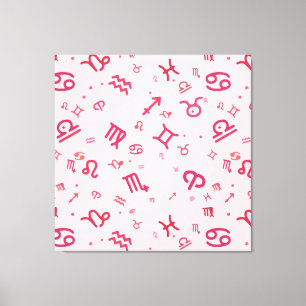 Pink Astrology Zodiac Symbol Sign