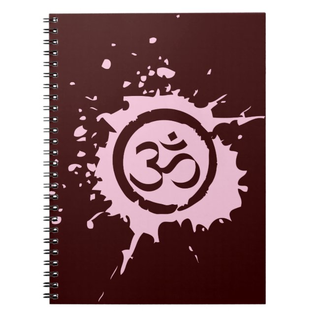 Pink Aum Organic Planet Notebook Journal (Front)