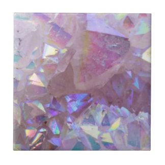 Pink Aura Crystals Tile