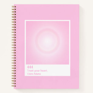 Pink Aura Swatch Angel Number Notebook