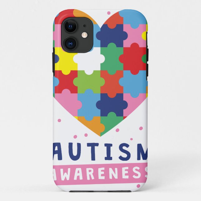 pink autism awareness Case-Mate iPhone case (Back)