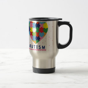 pink autism awareness travel mug