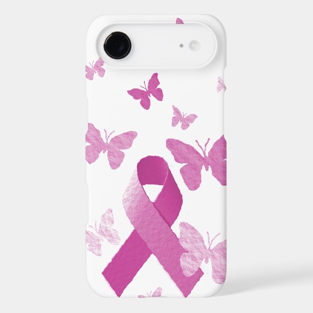 Pink Awareness Ribbon Case-Mate iPhone Case (Back)