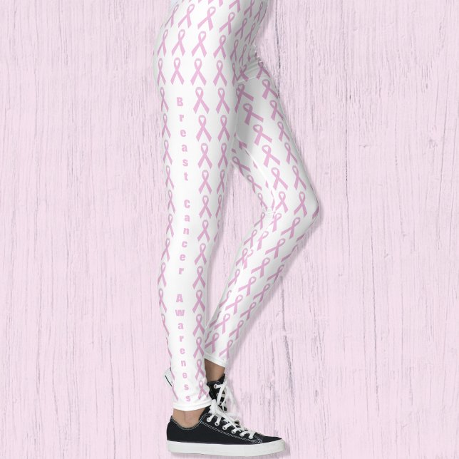 Pink Awareness Ribbon Leggings (Pink Awareness Ribbon Leggings)