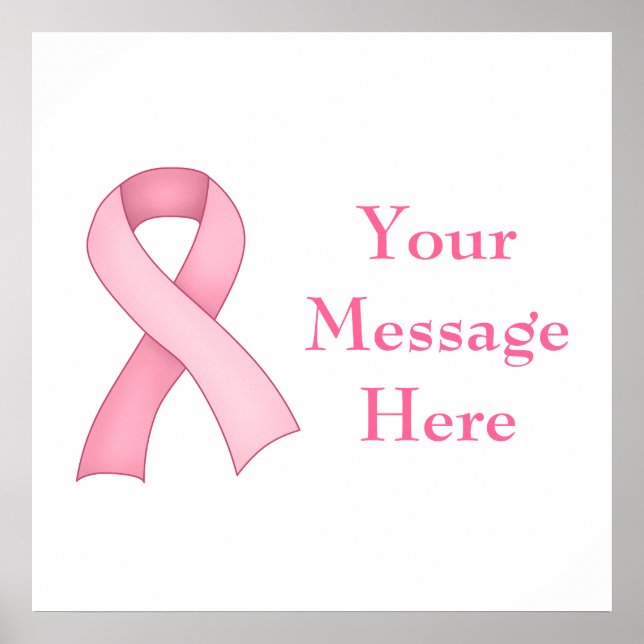 Pink Awareness Ribbon Poster 0002 (Front)