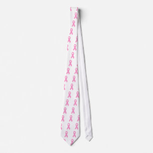 Pink Awareness Ribbon Tie