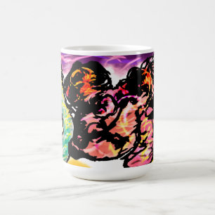 Pink axolotl Gem Coffee Mug